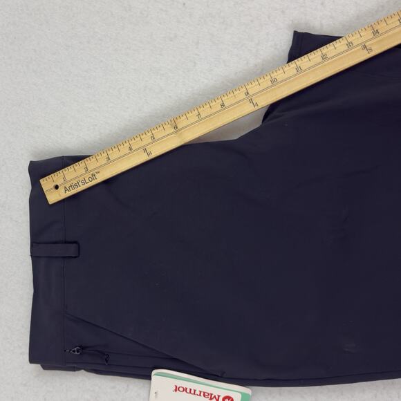 Marmot Arch Rock Shorts Men 34 Black Stretch Nylon Hiking Travel Short 8” NWT - Picture 6 of 13